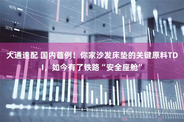 大通速配 国内首例！你家沙发床垫的关键原料TDI，如今有了铁路“安全座舱”
