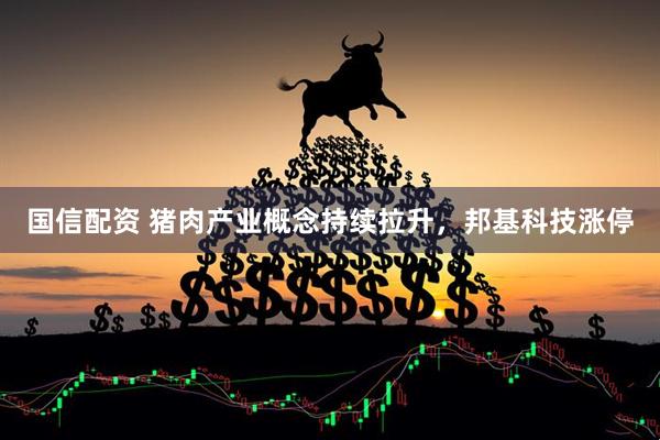 国信配资 猪肉产业概念持续拉升，邦基科技涨停